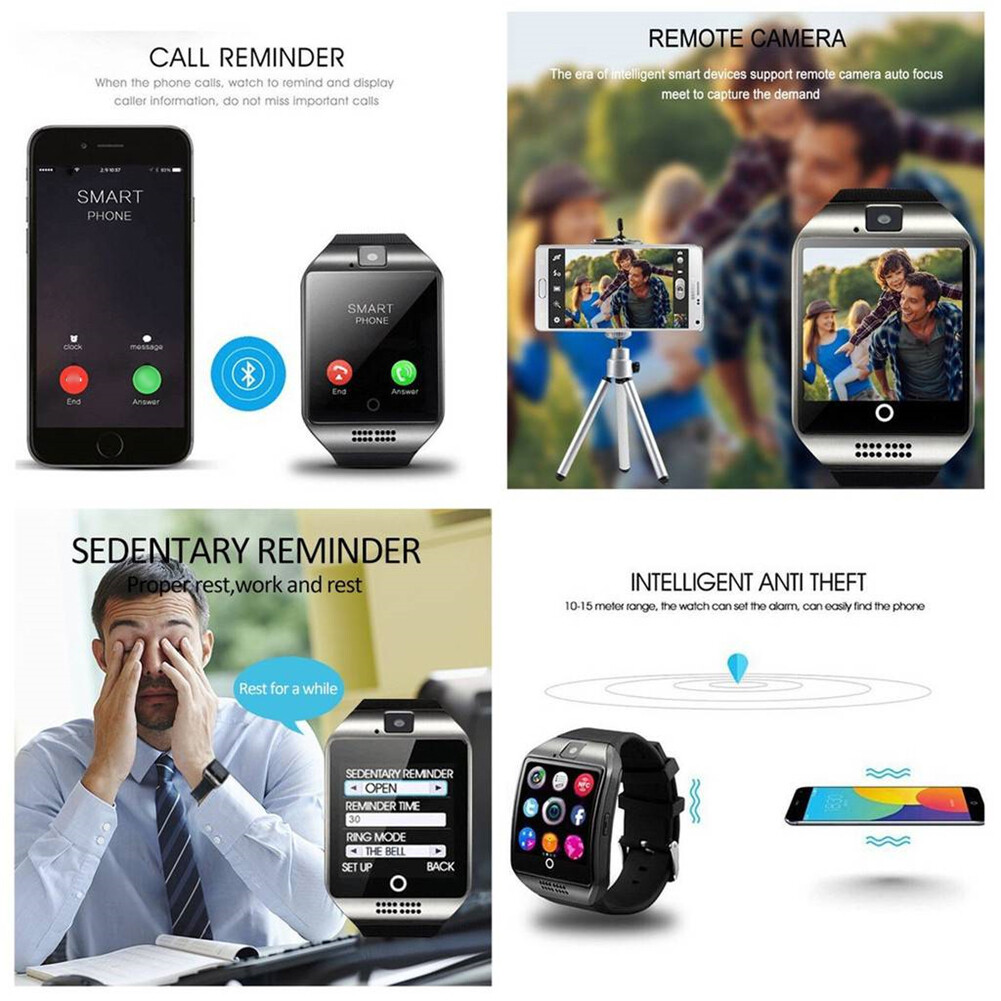SmartWatch Bluetooth Wristwatch Sport Fitness Tracker Unlocked Phone For Android