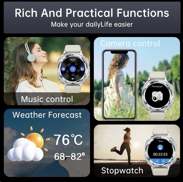 Bluetooth Call Smart Watch Men Fitness Tracker Health Monitor Smartwatch New