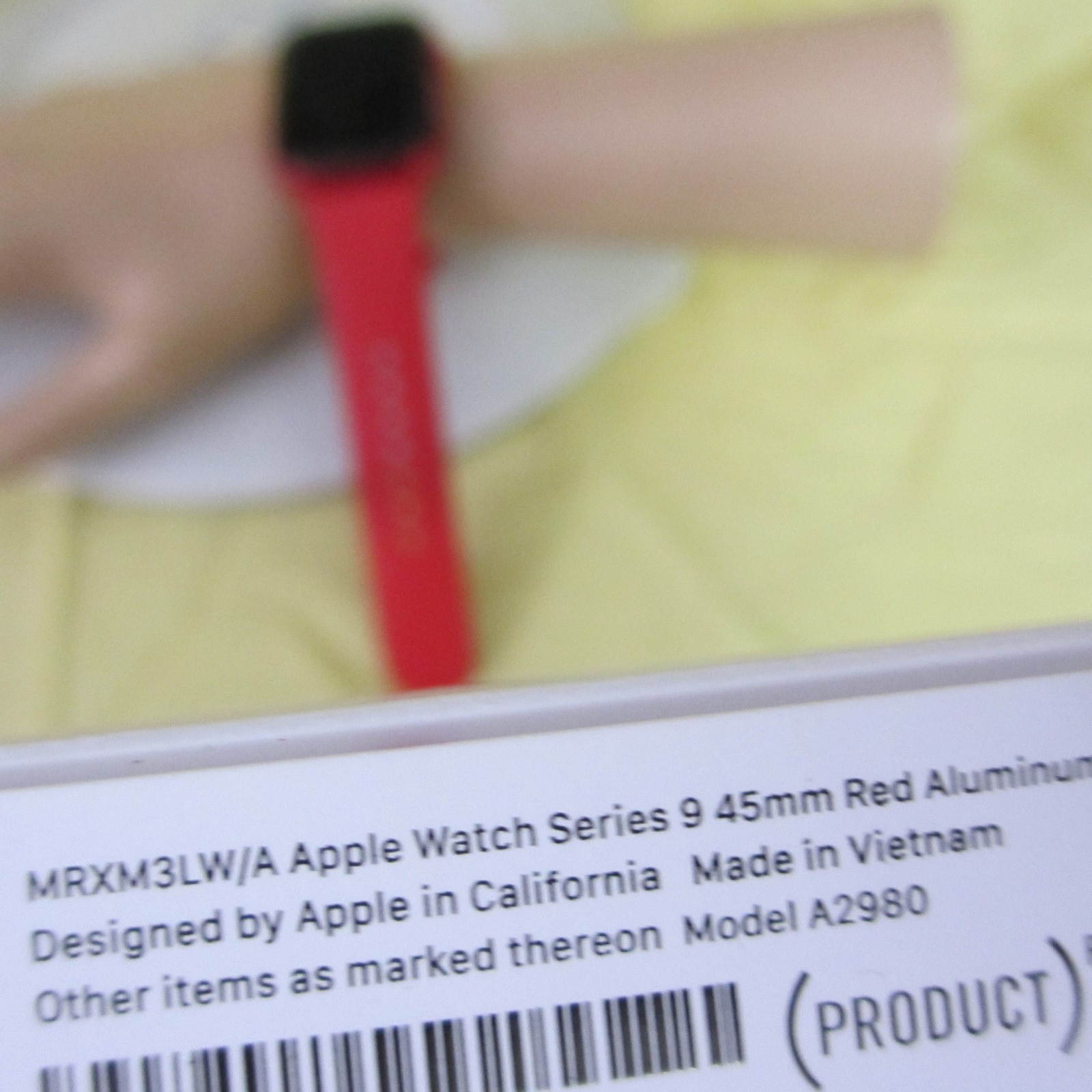 Apple Product (RED) Watch Band Box Series 9 original box 45mm LARGE face