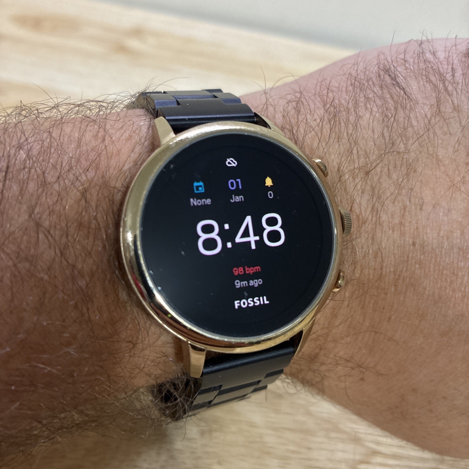 FOSSIL DW7F1 Stainless Steel Touchscreen Smart Watch Tested Working! Watch Only