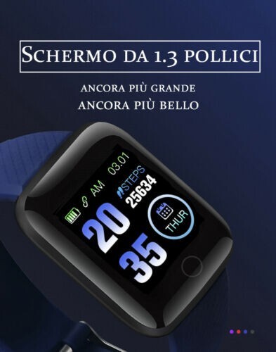 2023 SMARTWATCH SmartBand per ANDROID DONNA UOMO notifiche APP FITNESS NUOVO