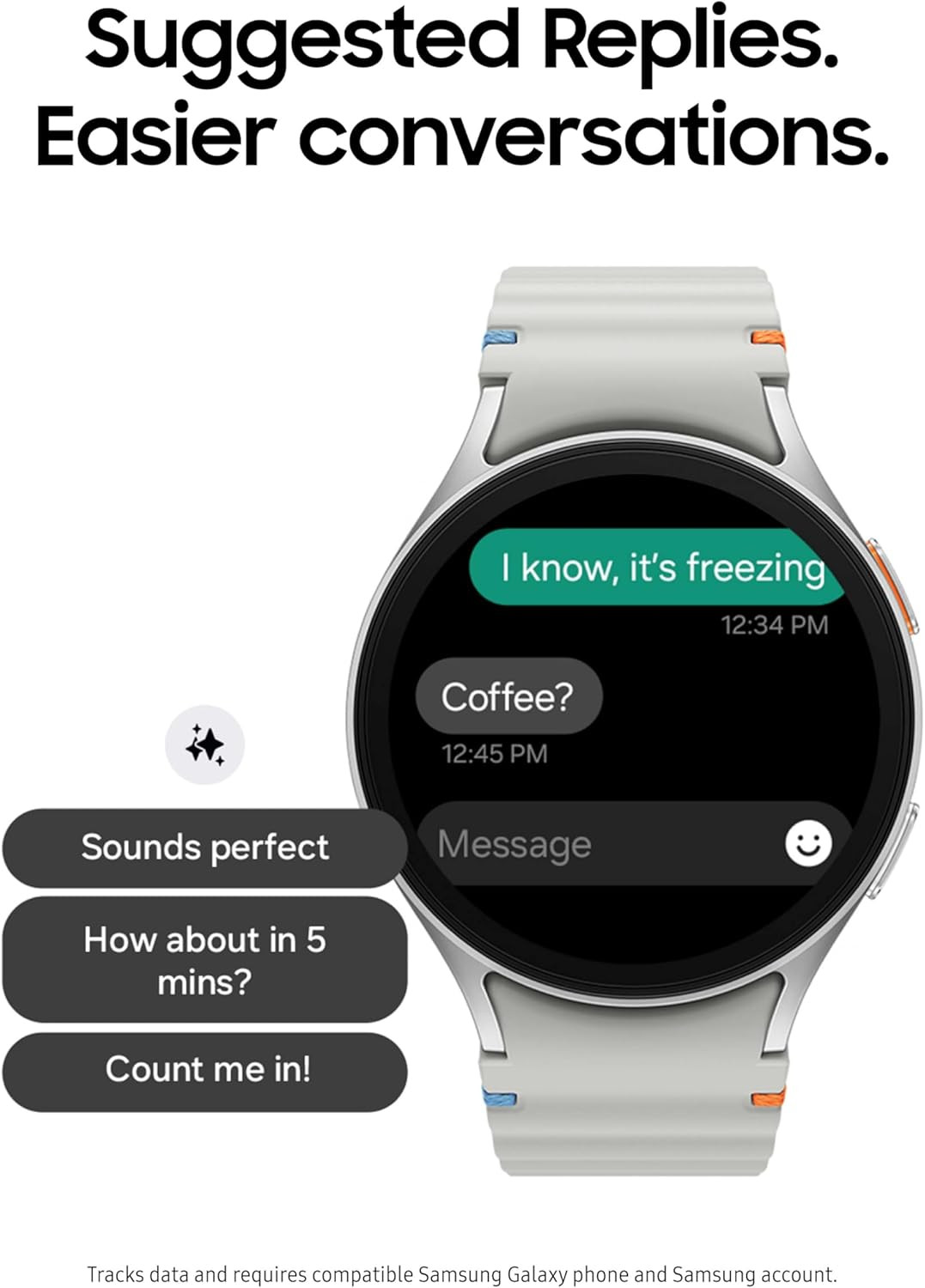 Galaxy Watch 7 40Mm Bluetooth AI Smartwatch W/Energy Score, Wellness Tips, Heart