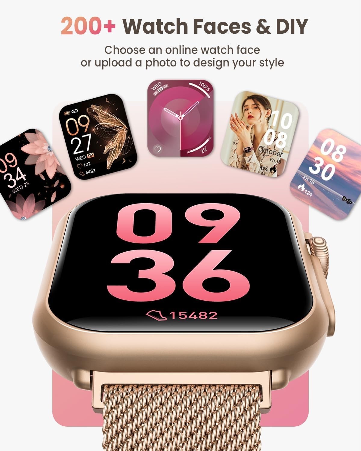 Luxury Health Monitoring Smart Watch: 120+ Sports Modes & 30+ Days Battery Life
