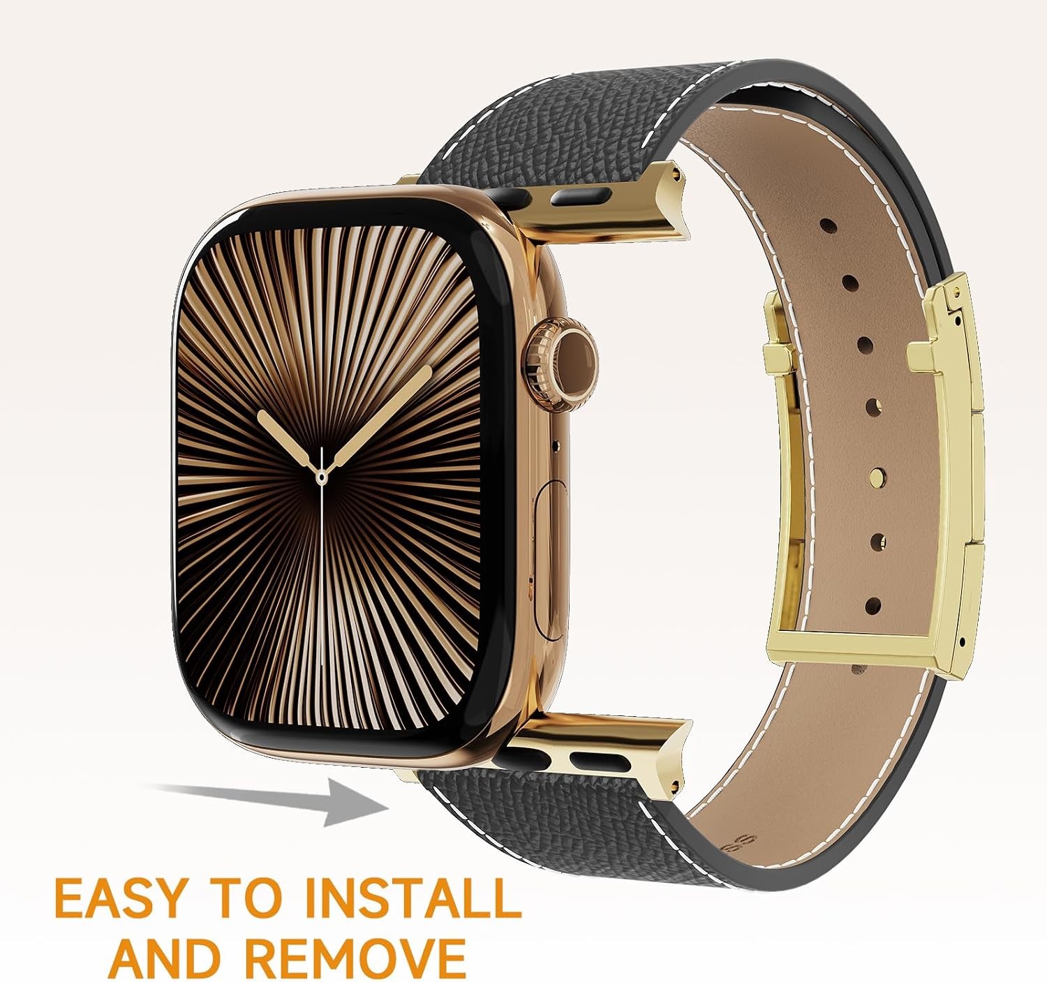 Genuine Leather Strap Compatible with Apple Watch Series 11 & SE 38/40mm