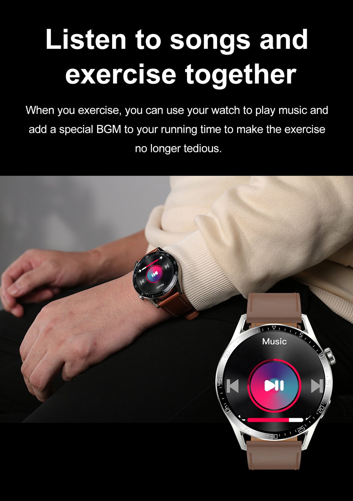 Smart Watch Bluetooth Call Wristwatch Sport Fitness Tracker Touchscreen Bracelet