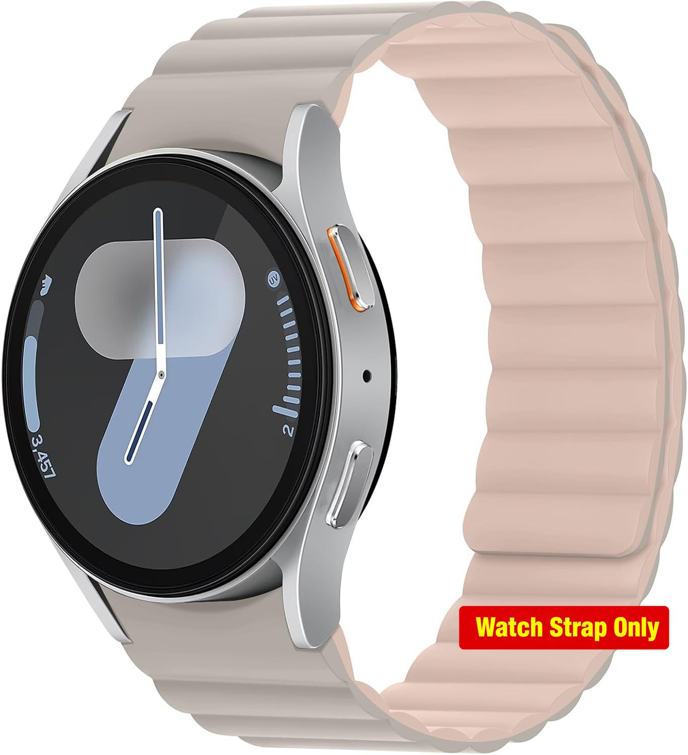 Waterproof Magnetic Strap 6-Pack for Samsung Galaxy Watch 7 44mm, Starlight/Pink