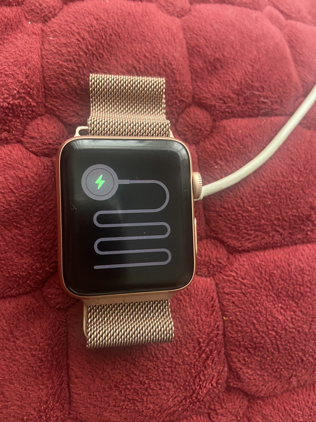 Apple Watch Series 3 42mm Gold Aluminium Case with Pink Sand Sport Band (GPS…