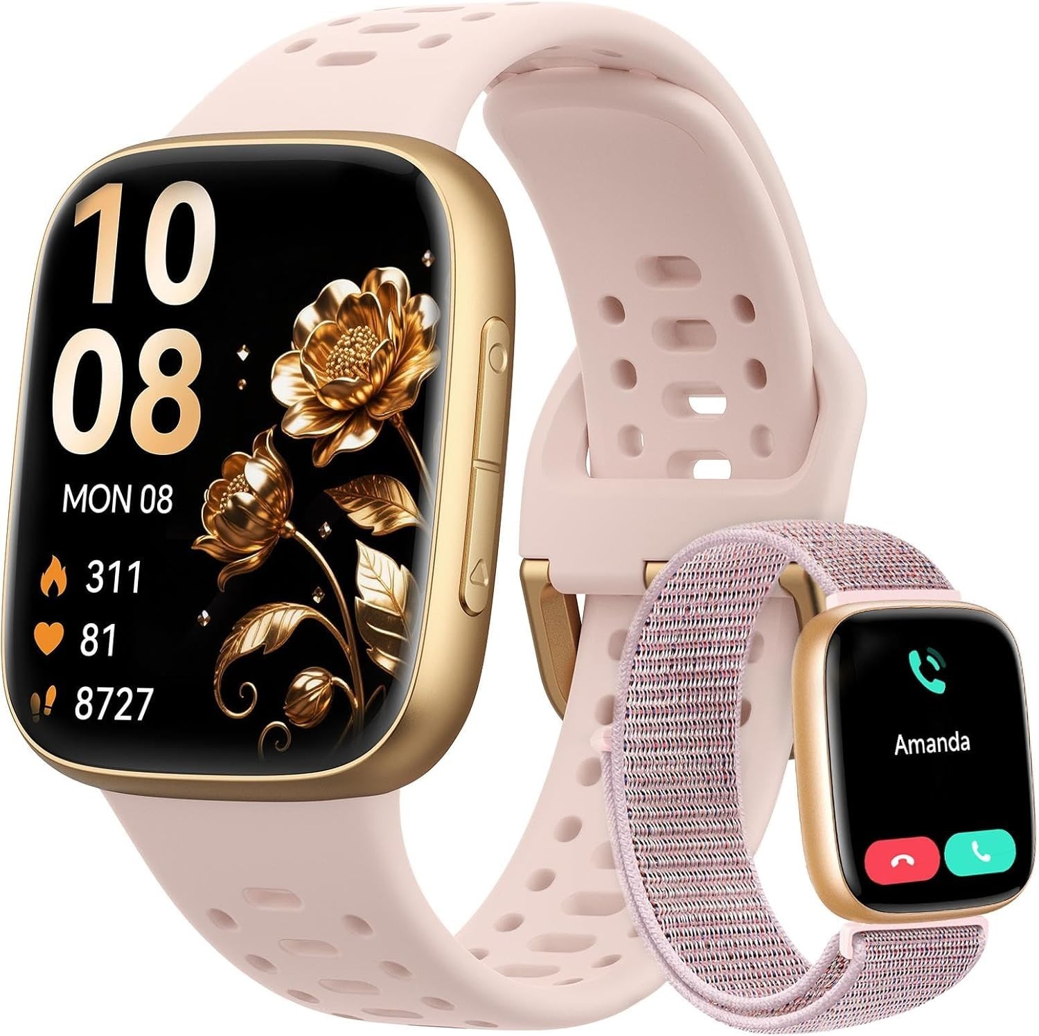 Reloj Inteligente Para iPhone Android De Mujer Smart Watch Pantalla Táct NEW US.