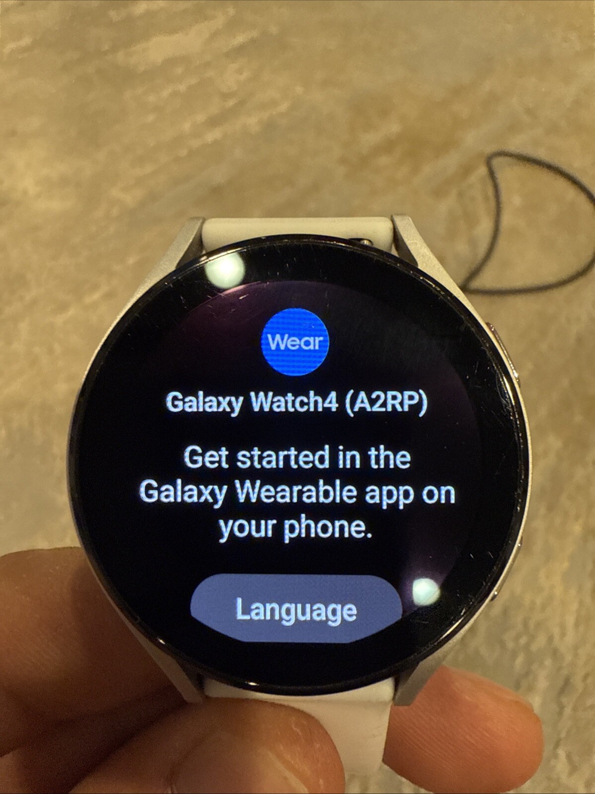 Samsung Galaxy Watch 4 (A2RP) 44mm Watch -White S/M Band