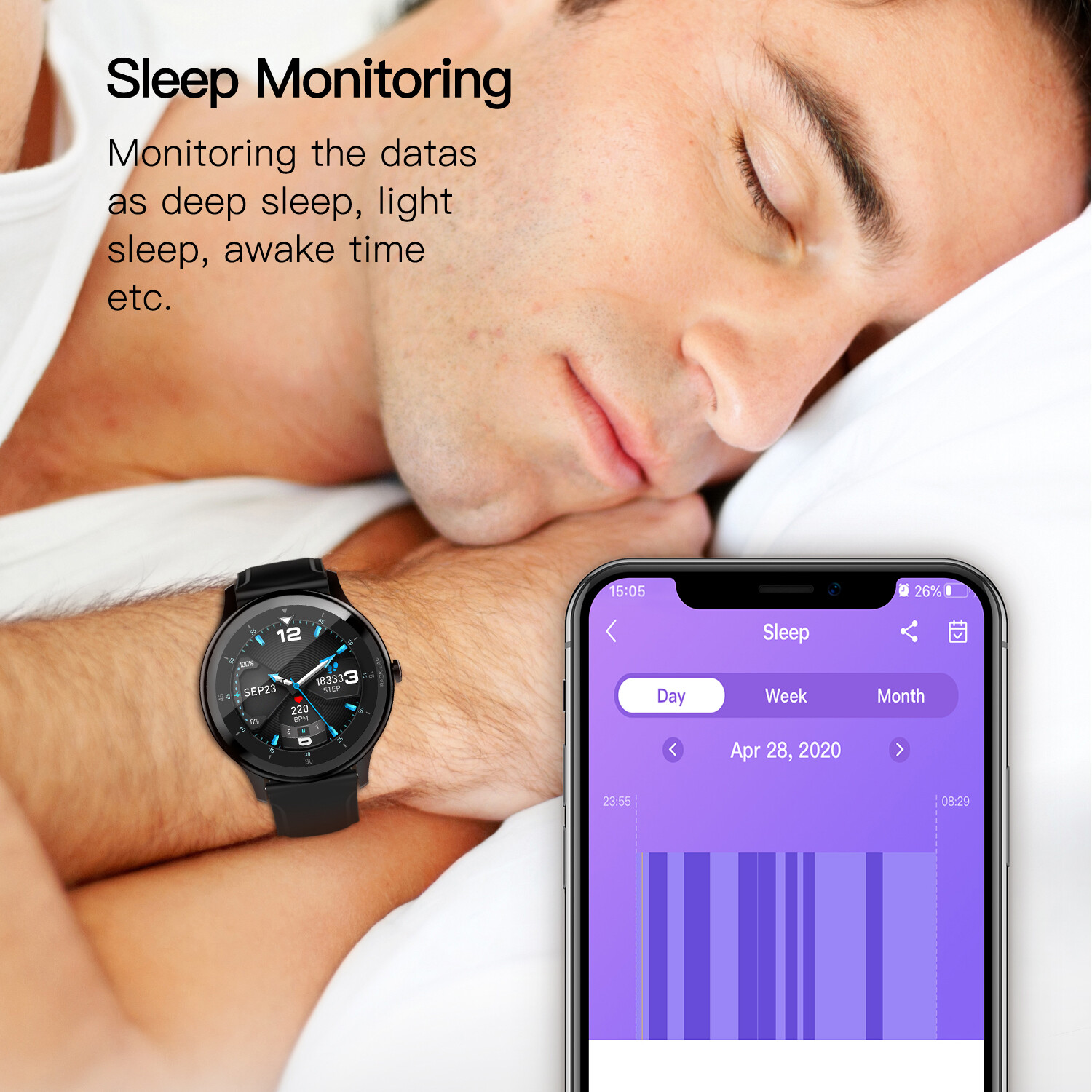Smart Watch Sports SmartWatch Women Men Multi Sport Tracker For iOS Android