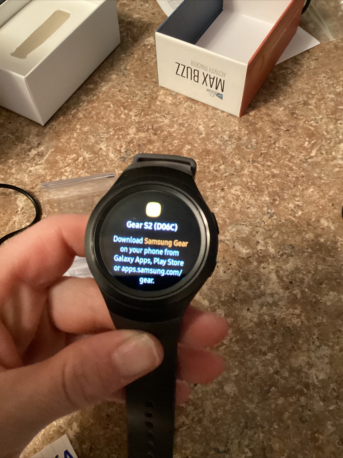 Samsung Galaxy Gear S2 42mm Stainless Steel Case Dark Gray Classic Buckle Smart