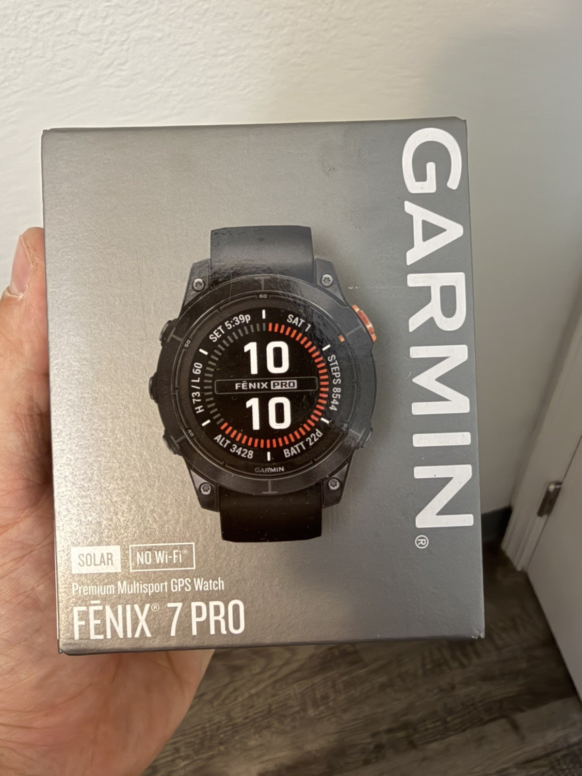 Garmin Fenix 7 Pro Solar Edition Smartwatch Slate Gray, Black Band – BRAND NEW