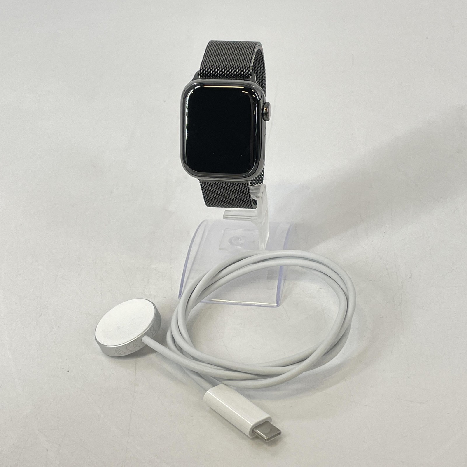 Apple Watch (Series 7) 41mm Silver Stainless Steel (LTE) w/ Band – Very Good