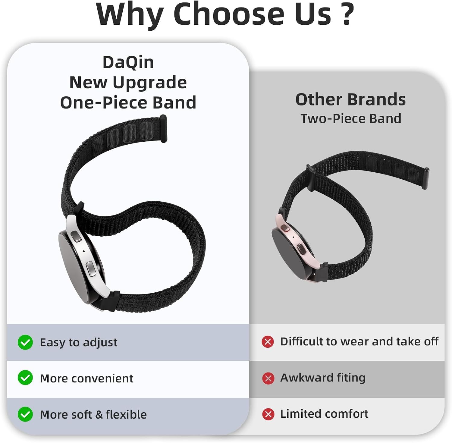 3 Pack Nylon Strap Compatible with Garmin Venu 3 and Galaxy Watch 45mm