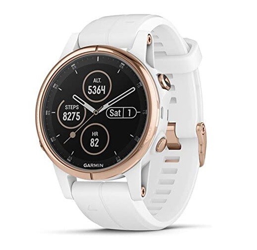Garmin fenix 5S Plus, Smaller-Sized Multisport GPS Smartwatch 010-01987-06