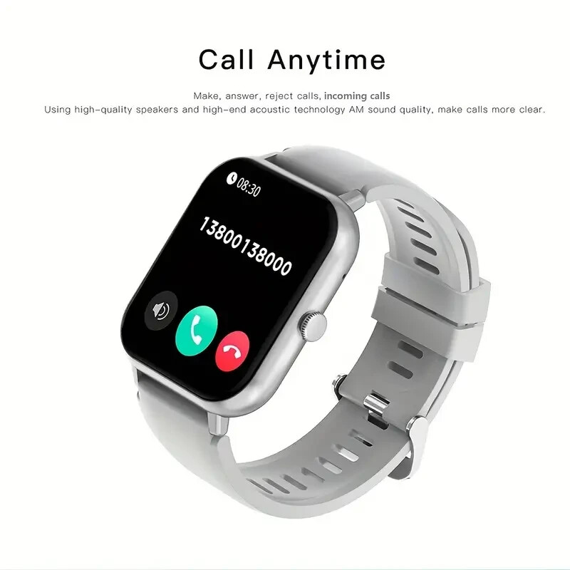 Smart Watch 1.83” Full Touch Screen: Ai Control, For Android & IOS Phones