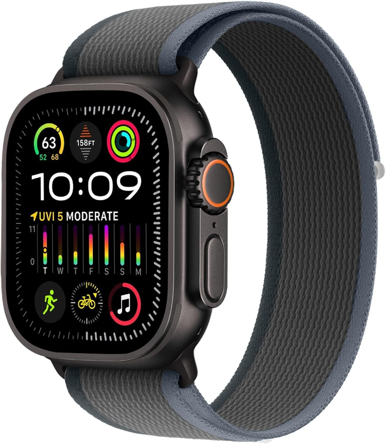 Case For Apple Watch Ultra 2 49mm 45mm Braided Elastic Sport Strap
