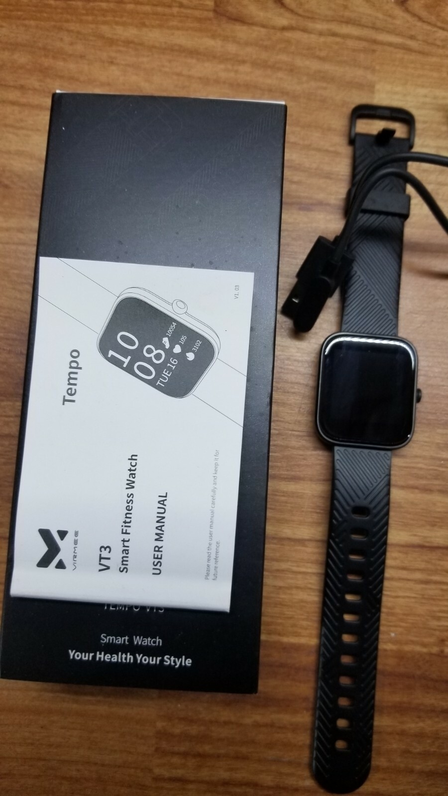 Virmee Tempo VT3 Smart Watch Android, iPhone, IOS Fitness Tracker Health Track