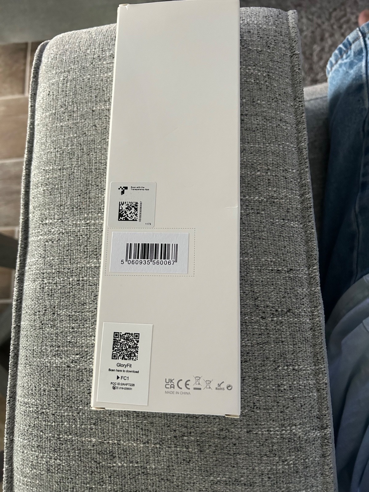GRV Smart Watch FC1 Black Silicone Band