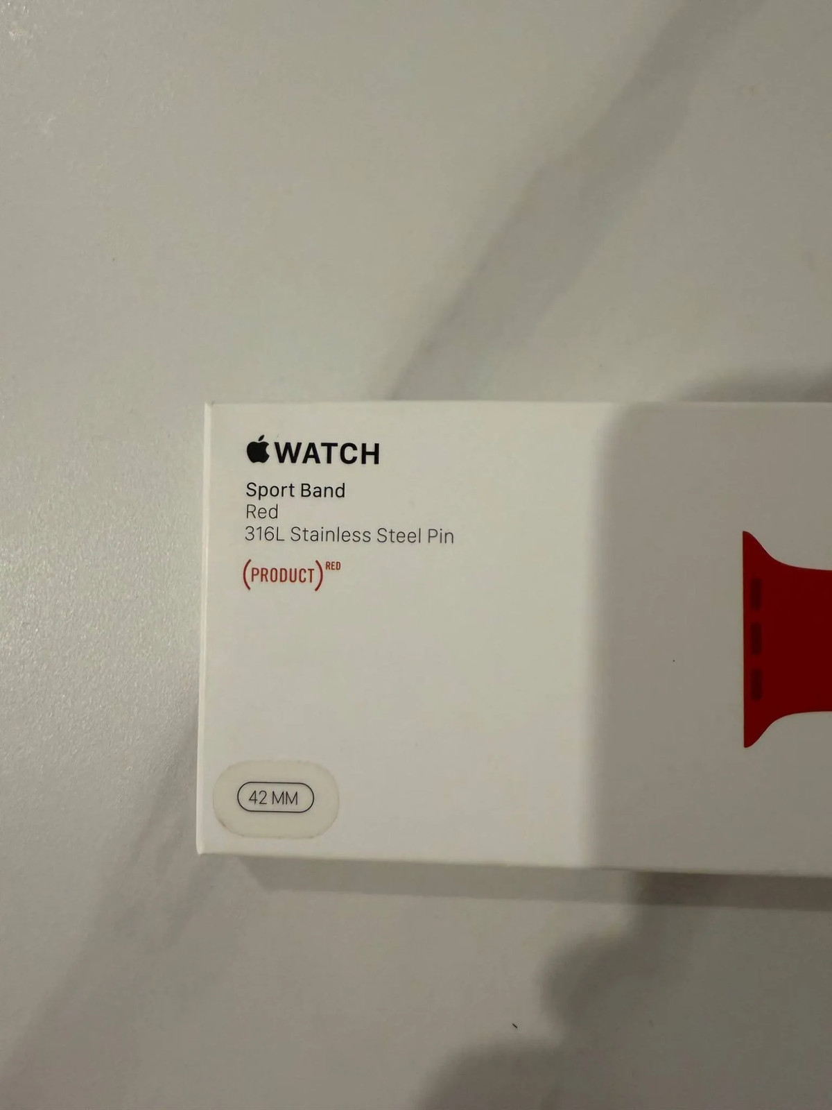 Apple Watch Product Red Sport Band – 42mm