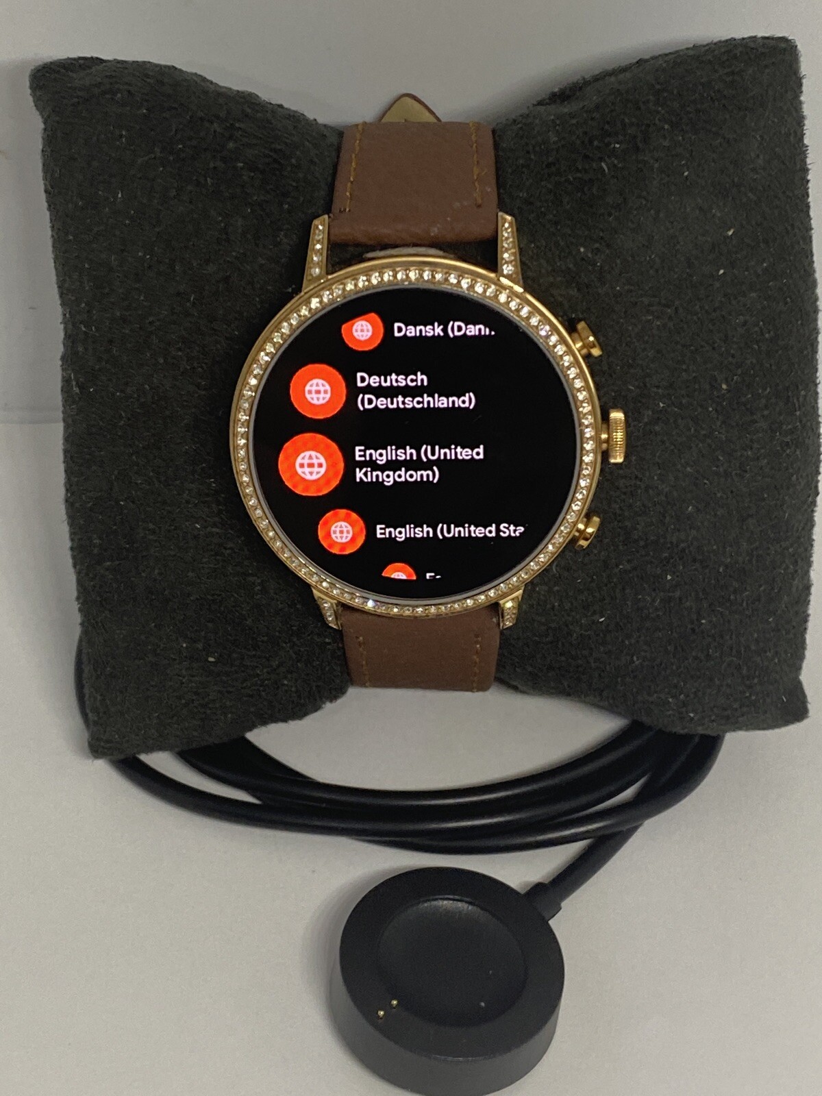 Fossil Gen 4 Authentic Digital Dial Smart Watch Custom Band FTW6015 AB608