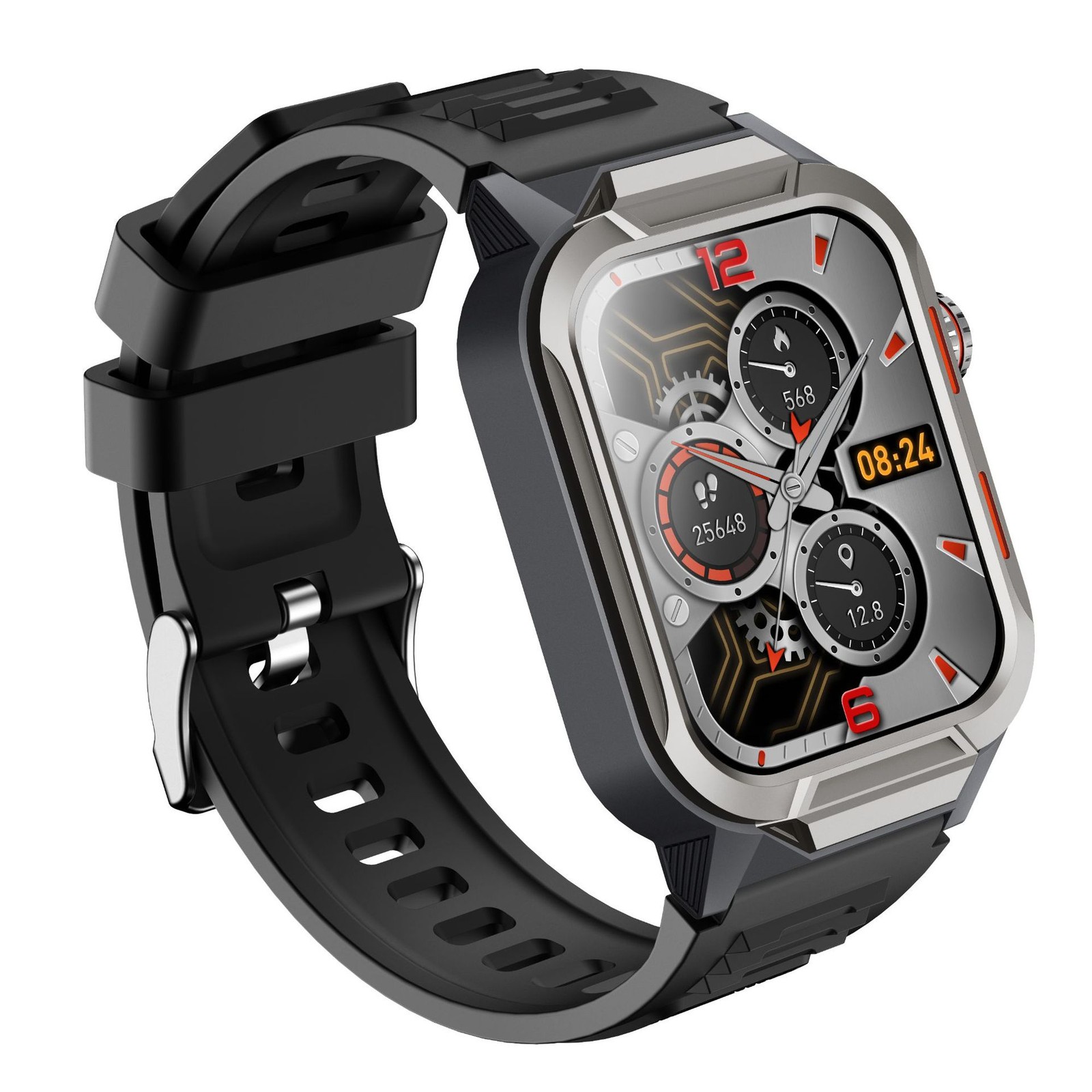 Rugged Smartwatch for Men 3ATM Waterproof Screen 100 Sports Modes Android iOS