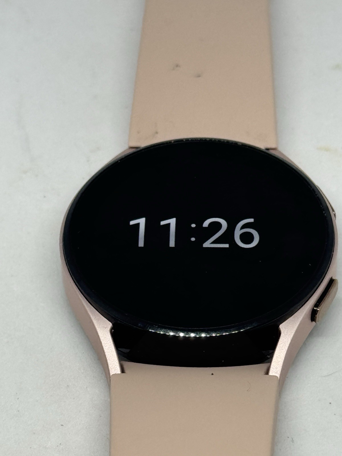 SAMSUNG GALAXY WATCH 4 20MM MIL-STD-810G Tan Silicone Band Great Shape – Tested