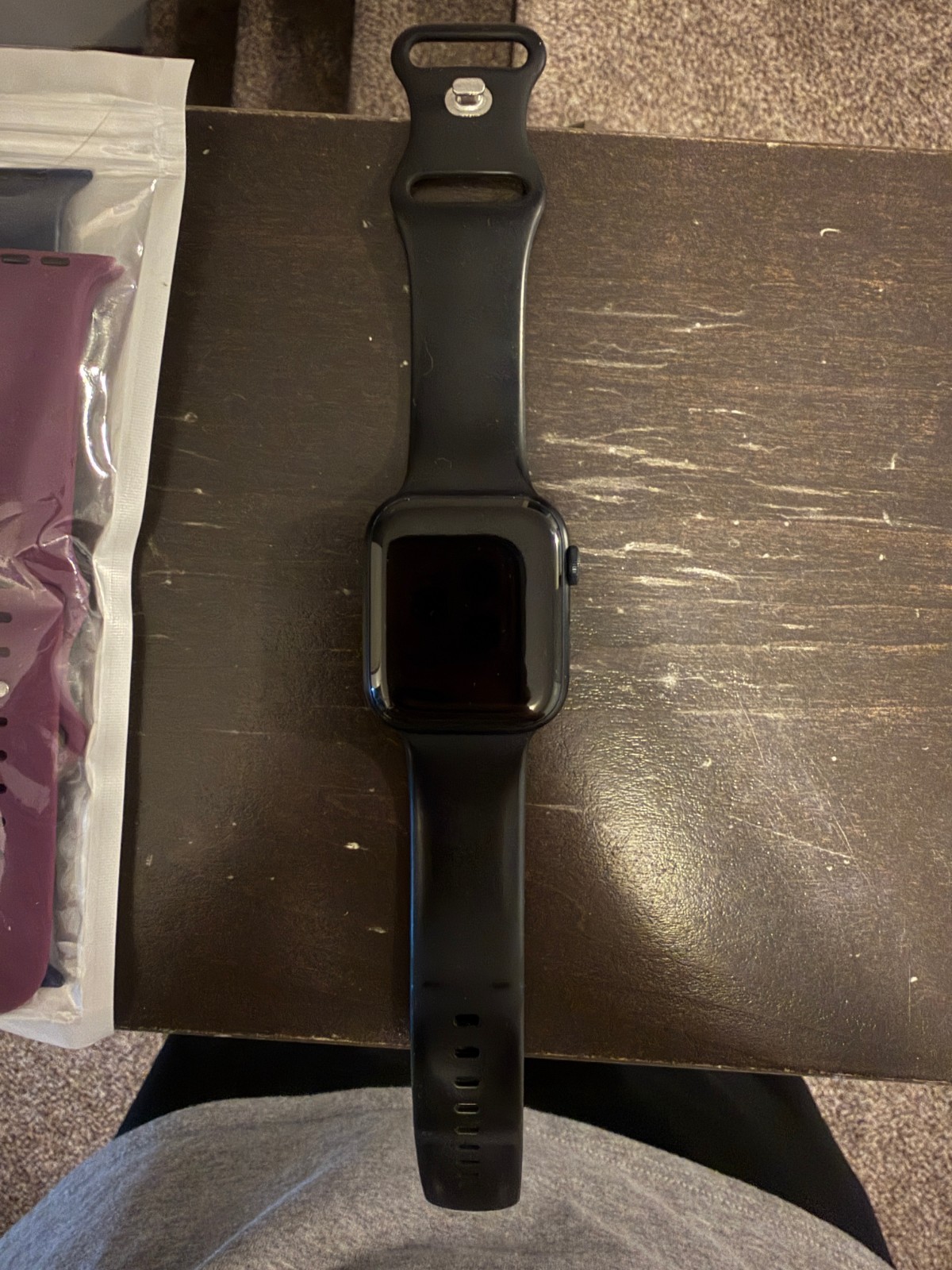 Apple Watch Series 9 45mm GPS/Cellular Midnight Aluminum + Sport Band Bundle