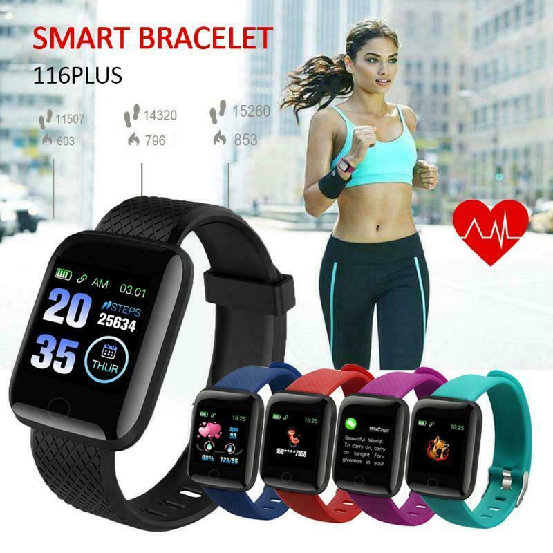 10pcs/lot dhl free 116plus Bluetooth 4.2 Smart Watch Smartband Blood Pressure