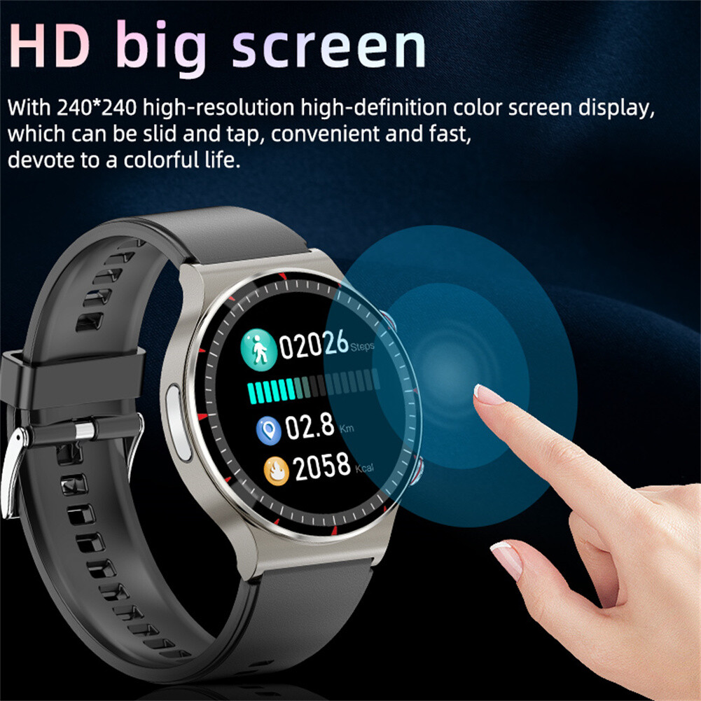 Smart Watch Men Women Touch Screen Business Smartwatch 1.3 inch Fitness Tracker