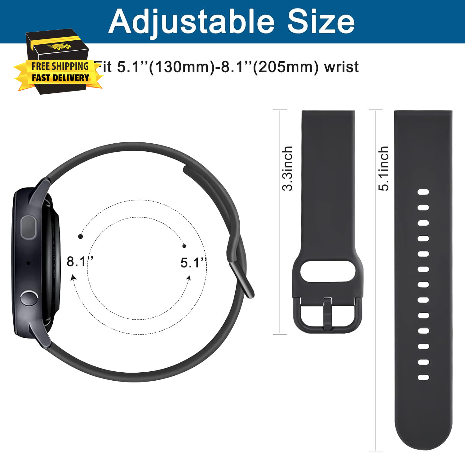 Bands for Amazfit GTS 4 / GTS 4 Mini / GTR Mini / GTS 3 / GTS 2 / GTS 2E / GTS 2