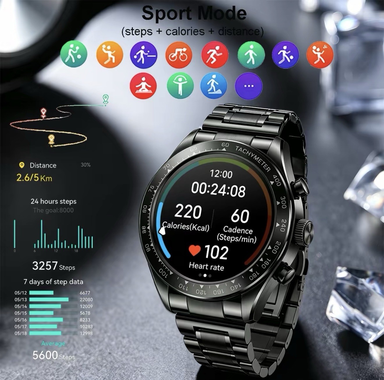 COANR Pro 3 Apex Smart Watch 1.43 Inch Amoled iPhone Android Luxury Watch