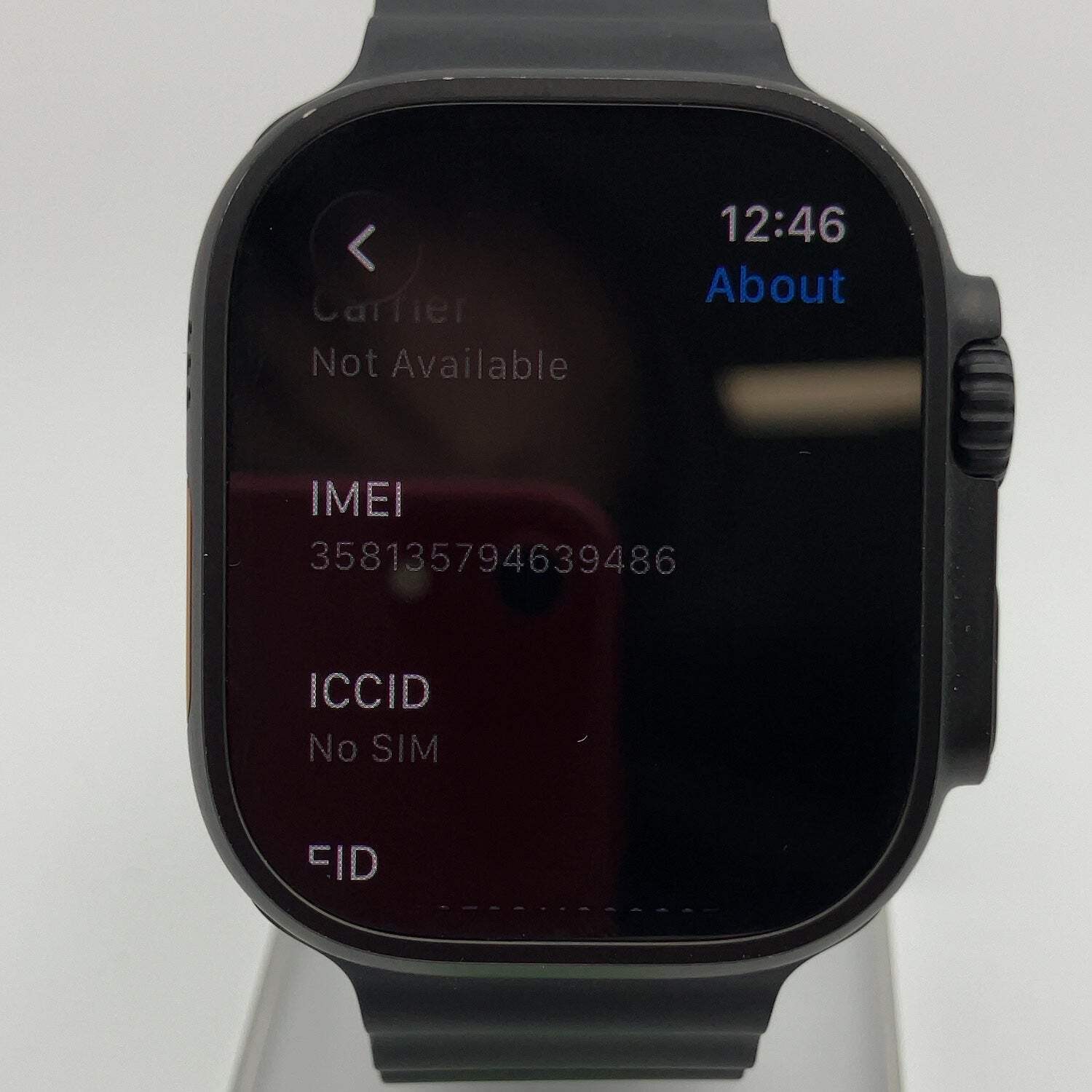 Unlocked Apple Watch Ultra 3 49MM Black Titanium Black Ocean Band MF0J4LW/A