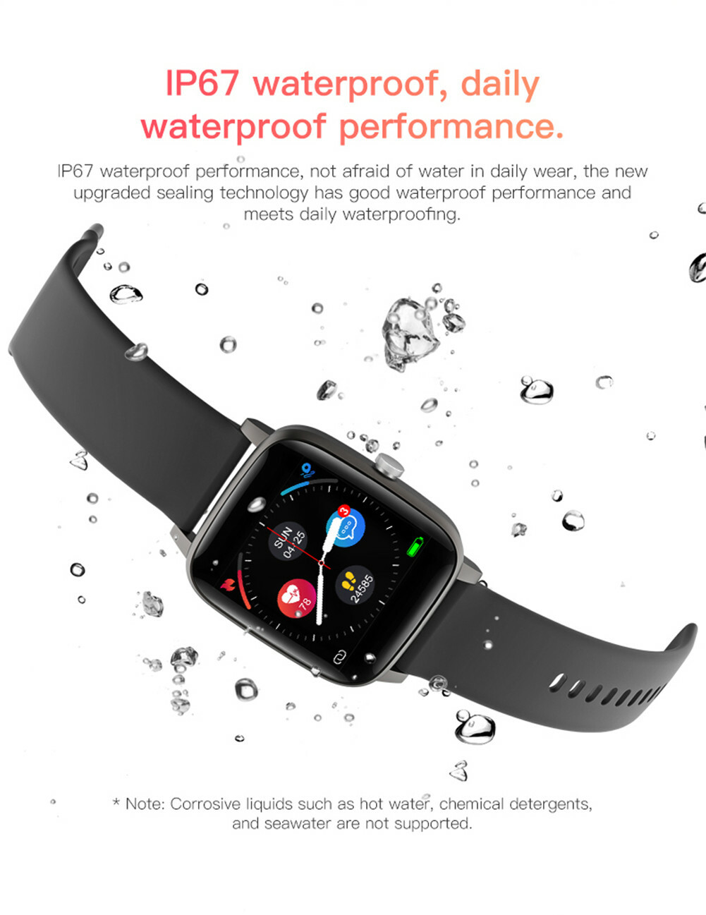 Smart Watch Bluetooth Call Watch Pedometer Sport Message Reminder Music Control