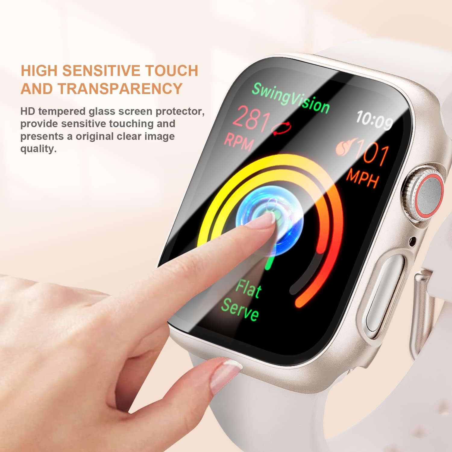 5 Pack Case for Apple Watch Series 3 2 1 38mm with Tempered Glass Protector