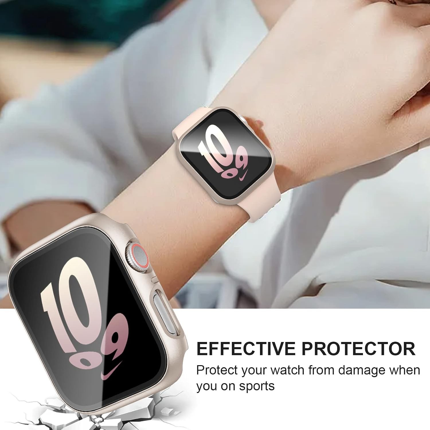 6 Pack 40mm Case for Apple Watch SE 3 (2025) with Tempered Glass Screen Protecto