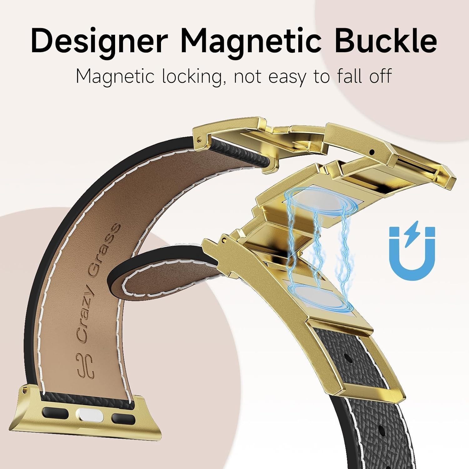 Genuine Leather Strap Compatible with Apple Watch Series 11 & SE 38/40mm