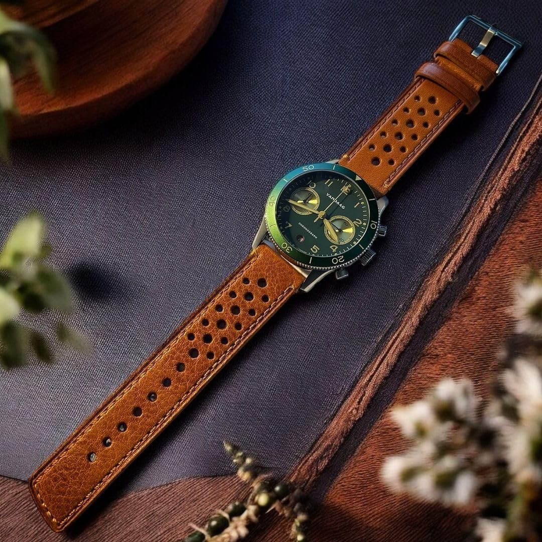 Genuine Leather Watch Band for Smart Watches 18 20 22 24mm Quick Release