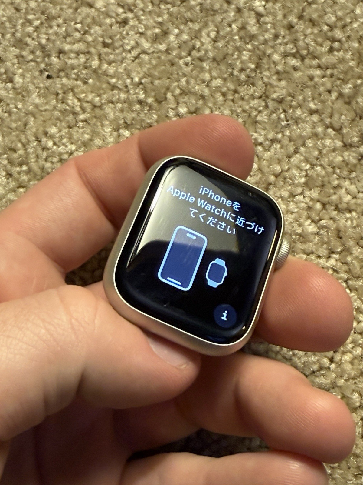 Apple Watch Series 7 41mm Aluminum Case with Sport Band – Starlight Working