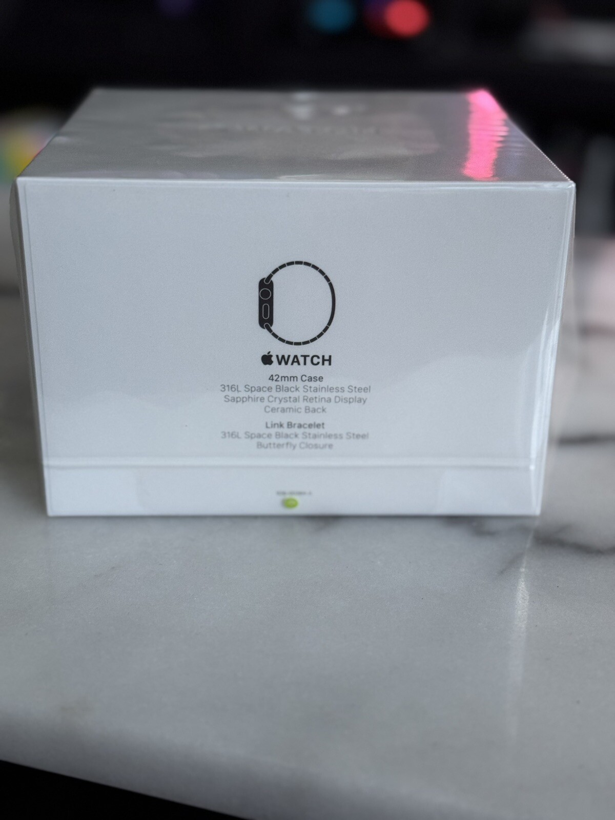 Genuine Original Apple Watch Series 0 42mm Space Black Stainless Steel Link New