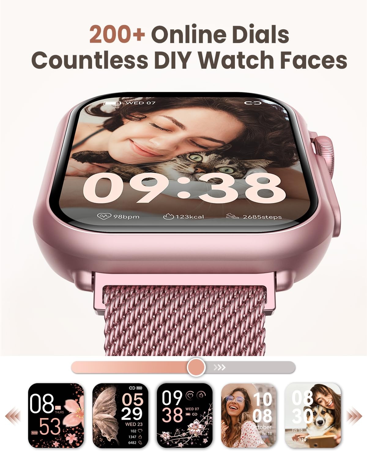 Smart Watches for Women (Android/iPhone), 1.83″ HD Smart Watch with Calls/Mes…