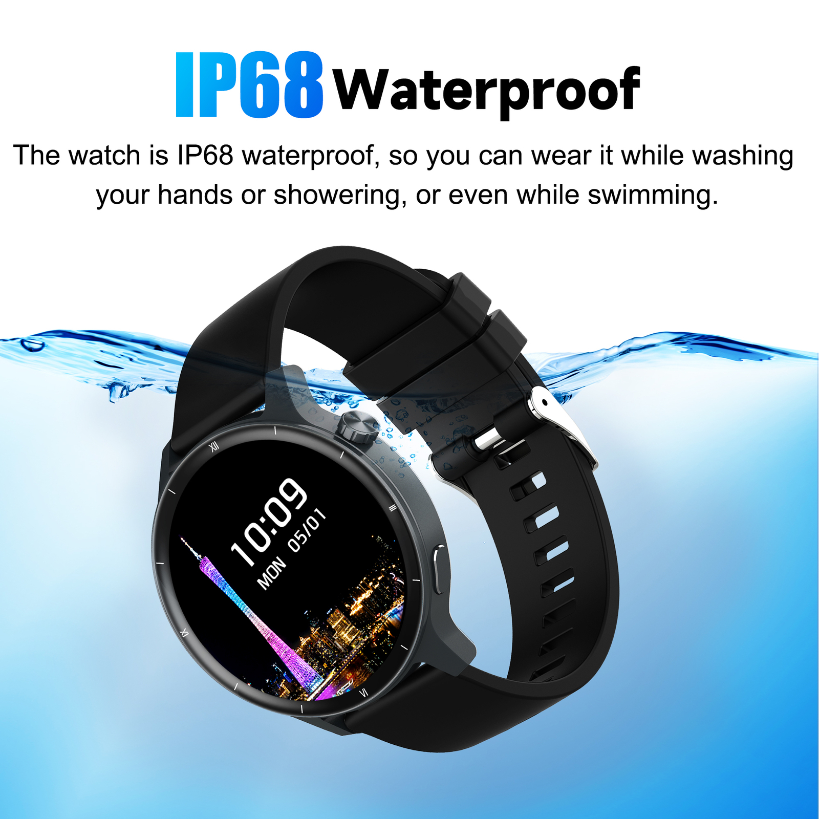 2025 Smart Watch Women Waterproof Heart Rate Bluetooth For iOS Android Samsung