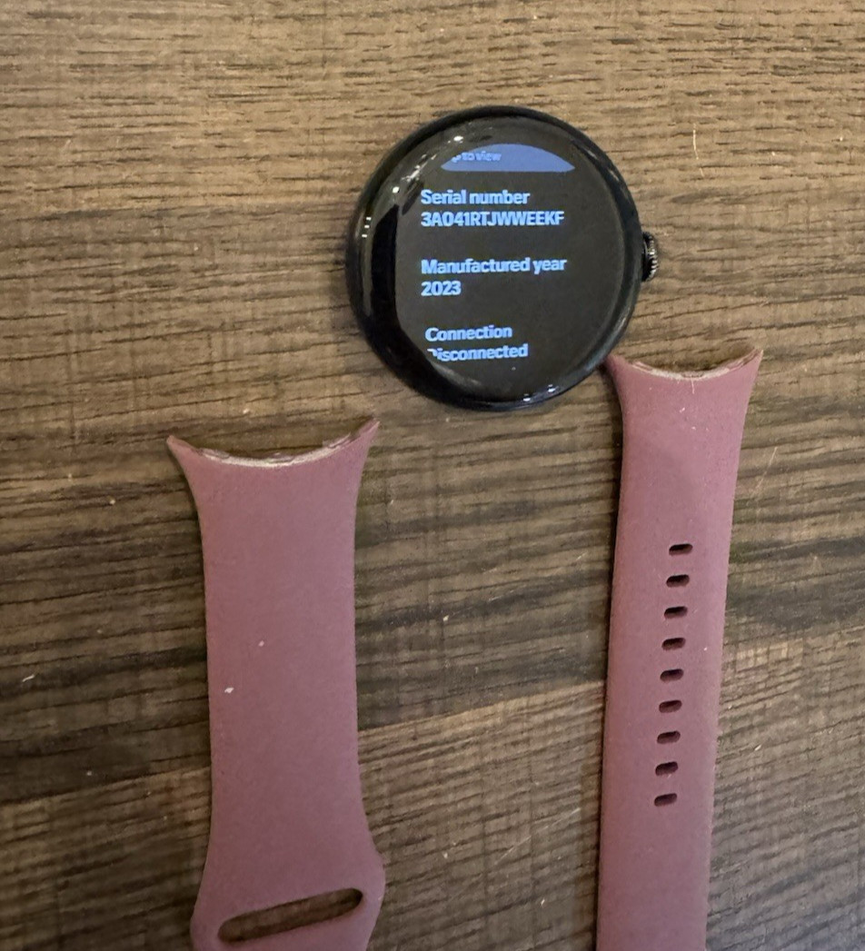 Google Pixel watch 2 41mm WIFI/GPS Black Very Good