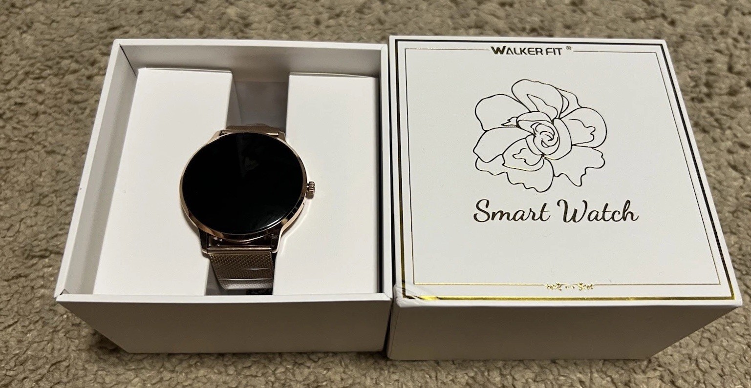 WalkerFit Smartwatch for Women, 1.43″ AMOLED Fitness Watch with Bluetooth