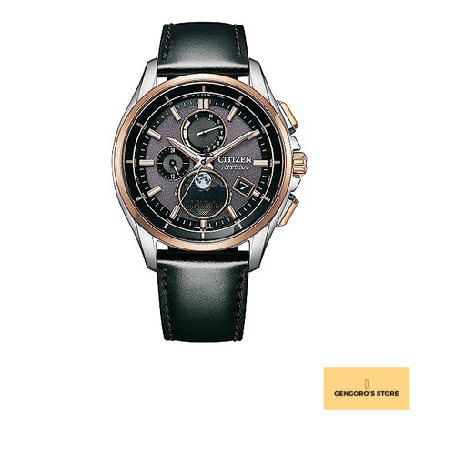 CITIZEN ATTESA BY1004-17XMoon Phase Radio Solar Watch Men’s Black