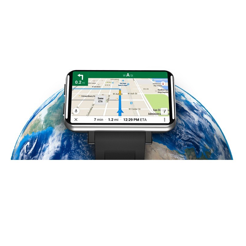 Big Screen 4G LTE Android Smart Watch 2.86″ Touchscreen GPS WiFi Camera 3GB+32GB
