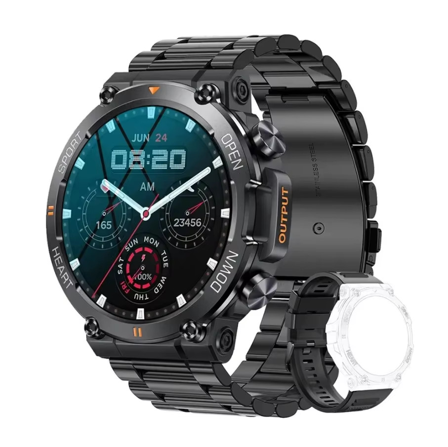 Smart Watch for Men Heart Rate Blood Bluetooth Sport Long Standby HD Screen