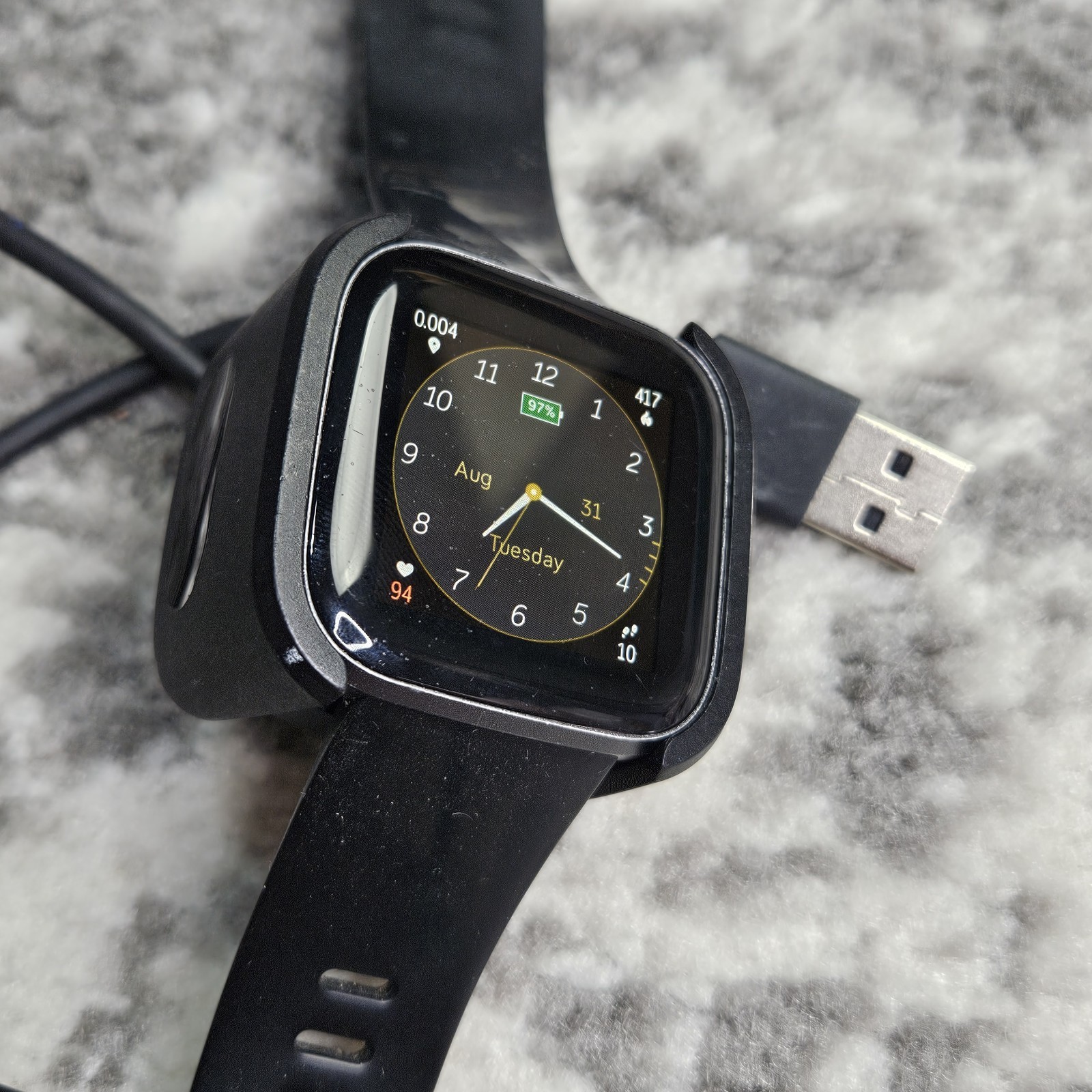Fitbit Versa 2 Smartwatch Health Fitness Tracker Black Gray #26