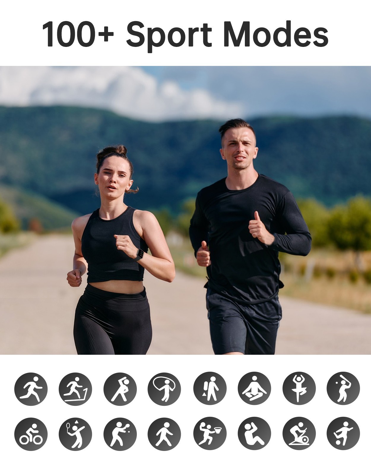 Waterproof Smart Watch Men Women Sleep Heart Rate Monitor For iOS Android