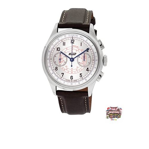 TISSOT Telemeter 1938 Men’s Watch with Leather Strap and Silver Dial (Officially